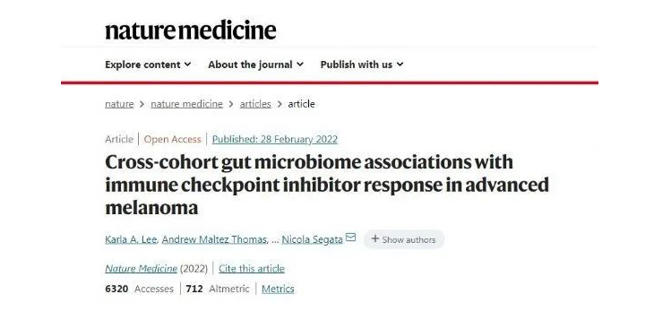 Nat Med：健康的肠道微生物组或能改善癌症免疫疗法成功率